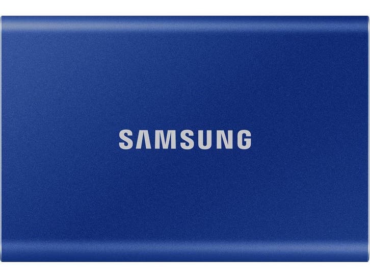 Samsung Portable T7 - Externe SSD - 2 TB - USB C 3.2 - Blauw, Computers en Software, Overige Computers en Software, Nieuw, Verzenden