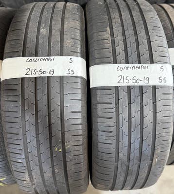 2x 215-50-19 Continental Zomer 2x 5mm €55 Per Band 215 50 19, Auto-onderdelen, Banden en Velgen, Band(en), Personenwagen, Zomerbanden