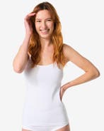 HEMA Dameshemd spaghettibandjes perfect comfort katoen wit, Verzenden, Wit