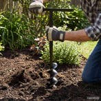 vidaXL Grondboor 80 mm met 13 m verlengstuk Staal, Verzenden, Nieuw