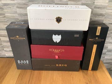 Krug, Dom Pérignon, Bollinger, Moët & Chandon - Champagne