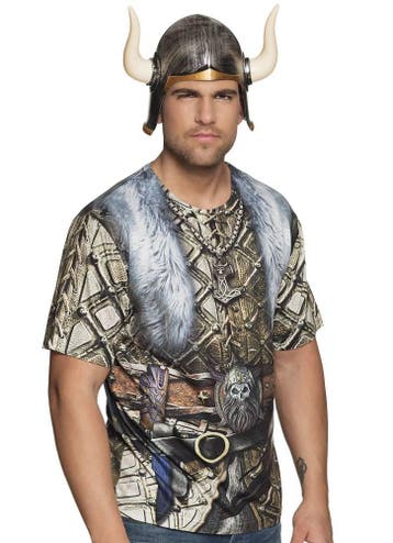 Fotorealistisch shirt Viking, Kleding | Heren, Carnavalskleding en Feestkleding, Ophalen of Verzenden, Nieuw