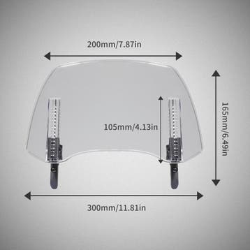 Universele Motor Windscherm Verlenging - Verstelbare Winddef, Verzenden, Nieuw