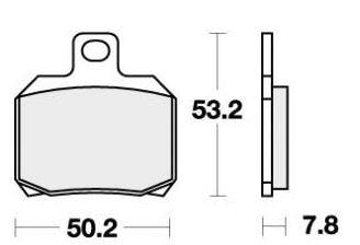 Remblokken achter SBS 730LS SINTER, Ophalen of Verzenden, Nieuw