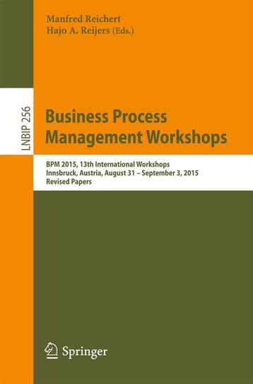 9783319428864 Business Process Management Workshops, Verzenden, Nieuw, Manfred Reichert