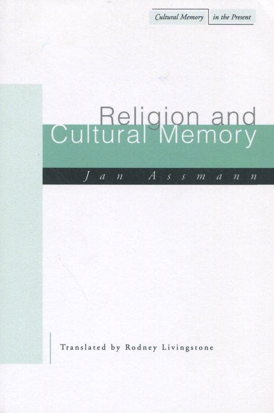 Religion And Cultural Memory - Jan Assmann 9780804745239, Boeken, Taal | Engels, Gelezen, Verzenden