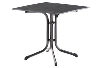 Sieger Boulevard klaptafel 80x80 cm. - Antraciet, Verzenden, Nieuw, Rond, Overige materialen
