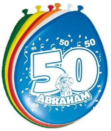 Ballonnen Abraham (8 st), Ophalen of Verzenden, Nieuw