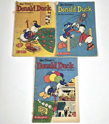 Vintage Donald Duck weekbladen 1967, set van 3 (nr, Verzenden
