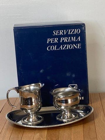 Alessi - Ontbijtservies - Verzilverd - Alfra Alessi