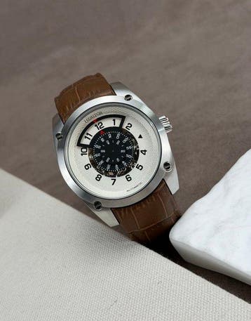 Heritor - Daniels Automatic Date - Silver - Zonder, Nieuw