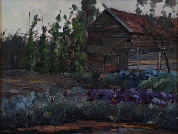 Willem Hendrik van der Nat (1864-1929) - Paarse bloemen voor