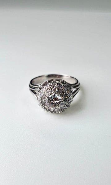 Ring Platina - 1.18ct. tw. Diamant (Natuurlijk) - Diamant -, Nieuw