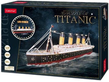 3D Puzzel - Titanic LED (266 stukjes) | CubicFun - Puzzels, Hobby en Vrije tijd, Verzenden, Nieuw