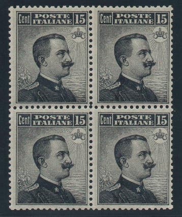Koninkrijk Italië 1909 - Beeld van Hare Majesteit V.E. III -, Gestempeld