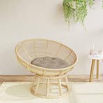 vidaXL Zitkussen rond Ø 60x11 cm oxford stof taupe, Huis en Inrichting, Woonaccessoires | Kussens, Verzenden, Nieuw