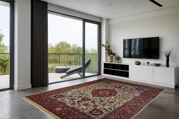 Perzisch tapijt - Meshed - 388 x 293 cm - Handgeknoopt, 200 cm of meer, Eclectisch, Ophalen of Verzenden, Zo goed als nieuw