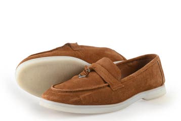Dune London Loafers in maat 38 Bruin, Kleding | Dames, Schoenen, Bruin, Verzenden, Overige typen, Zo goed als nieuw