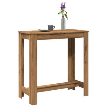 vidaXL Bartafel 102x50x103,5 cm bewerkt hout artisanaal, Huis en Inrichting, Verzenden, Nieuw
