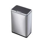 EKO Mirage Sensor Bin 45 ltr - Mat RVS/Zwart, Verzenden, Nieuw
