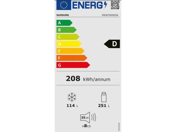 SAMSUNG RB36T600DSA - Koel-vriescombinatie - No Frost -, Verzenden, Zo goed als nieuw
