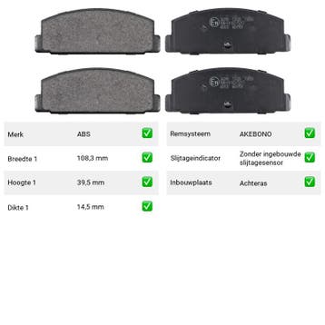 Remblokken Achteras Mitsubishi Sapporo 1.6 SL, GL, Verzenden, Nieuw, Mitsubishi