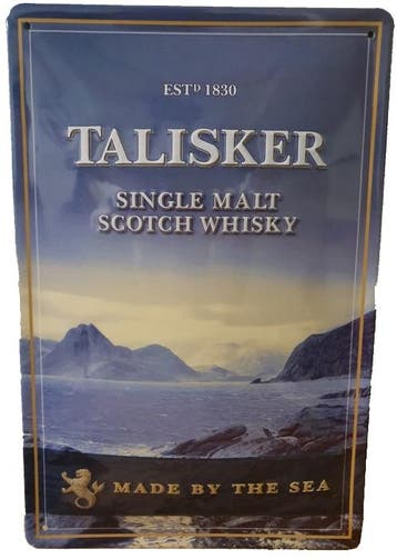 Talisker reclamebord, Verzamelen, Merken en Reclamevoorwerpen, Ophalen of Verzenden, Nieuw
