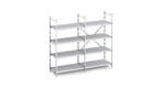 Aluminium stelling met dichte schappen 40 cm diep | 10 fo..., Verzenden, Nieuw in verpakking