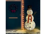 vidaXL - Decoratieve - sneeuwpop - LED - 180 - cm - luxe -, Diversen, Kerst, Verzenden, Nieuw