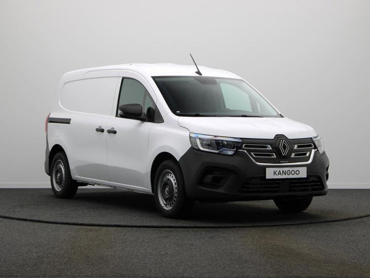 Renault Kangoo E-Tech Advance L2 44 kWh, Auto's, Bestelauto's, Dealer onderhouden, Lease, Automaat, Wit, Financial lease, Stof