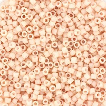 c.a. 5 gram Miyuki delicas 11/0 -  Opaque matte blush, Ophalen of Verzenden, Nieuw, Kraal