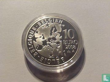 België 10 euro 2008 (PROOF) Olympische Zomerspelen in Pe.., Postzegels en Munten, Verzenden, Losse munt, Goud