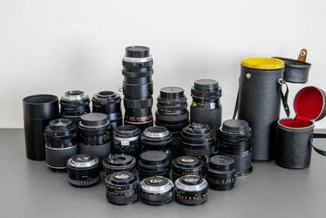 Mamiya, Yashica, Olympus, Sigma, Vivitar, Zeiss, Tamron, Nieuw