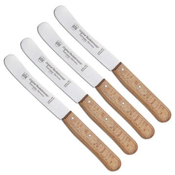 RÖR Solingen Ontbijtmes Buckels – Lemmet 11,5 cm – Beuk, Ophalen of Verzenden, Nieuw, Rvs of Chroom