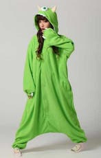 Onesie Mike Pak Monsters Inc. Groen L-XL Monsterpak Monster, Maat 52/54 (L), Carnaval, Nieuw, Ophalen of Verzenden