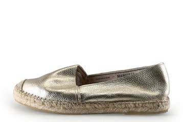 Manfield Espadrilles in maat 39 Zilver, Kleding | Dames, Schoenen, Overige kleuren, Verzenden, Zo goed als nieuw, Manfield