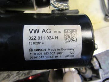 Gebruikte Startmotor 02Z911024H 1.6TDi 2.0TDI 2015, Nieuw