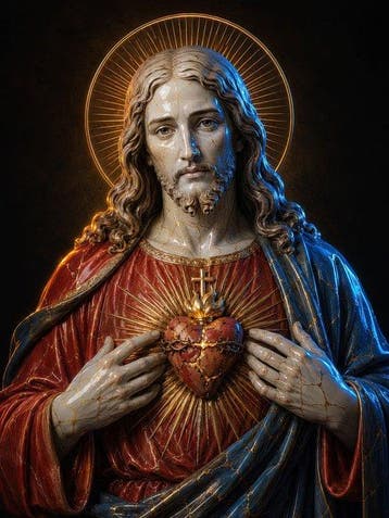 Yamila - Sagrado Corazón de Jesús en Oro