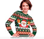Foute Kerst Sweater Ho Ho Ho! Kerstman Groen Dames, Ophalen of Verzenden, Nieuw