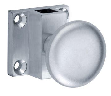 Espagnolet trekknop Elegant voor vierkante stang mat chroom, Verzenden, Nieuw