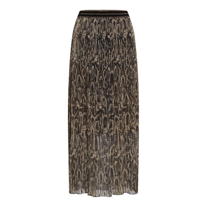 Marc Aurel • maxi rok met coating • 36, Kleding | Dames, Rokken, Bruin, Nieuw, Maat 36 (S), Verzenden