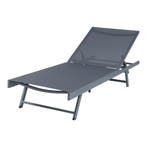 Ligbed Baragiano 197x64x30 cm antraciet en donkergrijs casa., Tuin en Terras, Tuinsets en Loungesets, Verzenden, Nieuw