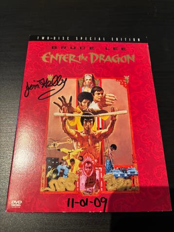 2DVD Bruce Lee Enter the Dragon - Gesigneerd!, Ophalen of Verzenden, Zo goed als nieuw, Film