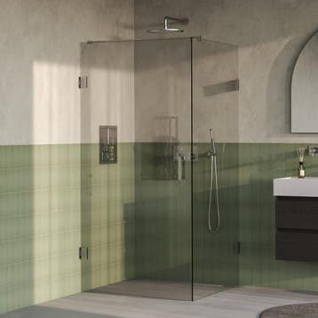 Brauer Void - Douchecabine met Draaideur - Helder Glas -, Ophalen of Verzenden, Nieuw, Rvs