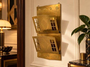 Sfeervol wandpostvak met Art Deco-uitstraling – geometrisch