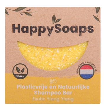 HappySoaps Exotic Ylang Ylang Shampoo Bar - 70g., Ophalen of Verzenden, Nieuw, Shampoo of Conditioner