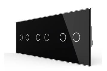 Livolo Glazen Lichtknop | 6-voudig Touch Puls Schakelaar |, Ophalen of Verzenden, Nieuw, Schakelaar