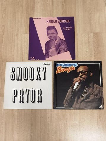 Harold Burrage / Snooky Pryor / Big John Wrencher - 3 Albums, Nieuw in verpakking