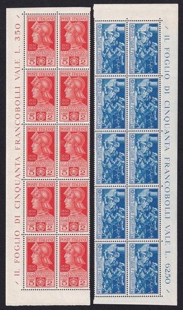 Koninkrijk Italië 1930 - Ferrucci volledige serie met, Gestempeld