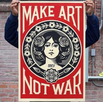 Shepard Fairey (OBEY) - Make Art Not War